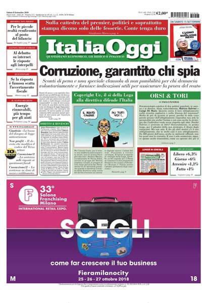 Italia oggi : quotidiano di economia finanza e politica